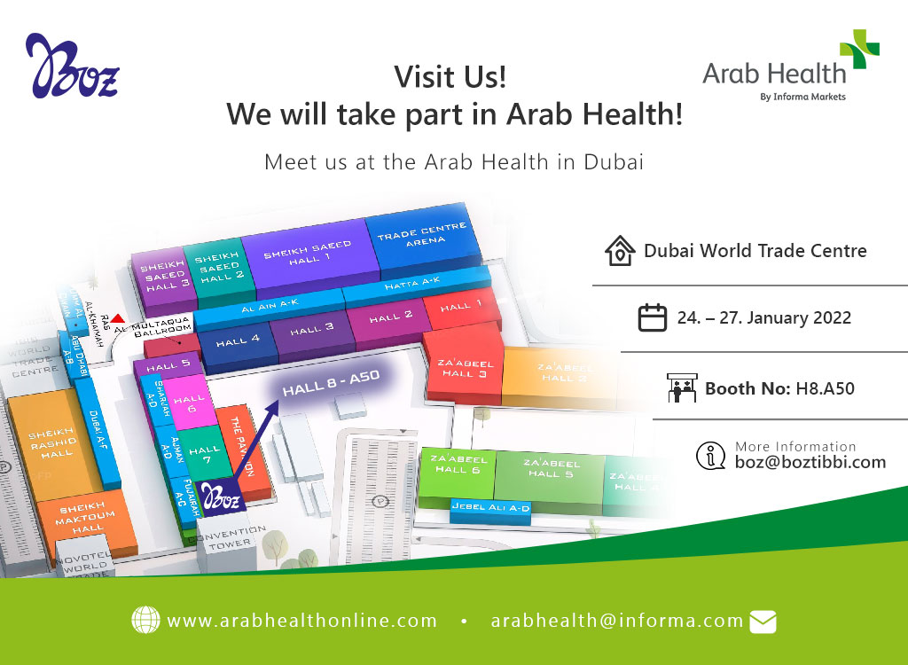 Visit Us! We will take part in Arab Health!
