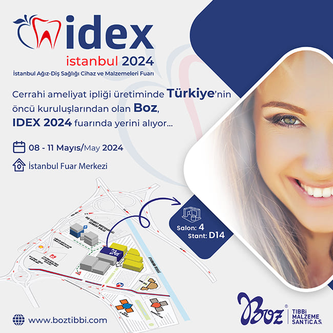Idex 2024 İstanbul Ağız-Diş Sağlığı Cihaz ve Malzemeleri Fuarı - Boz Tıbbi Malzeme